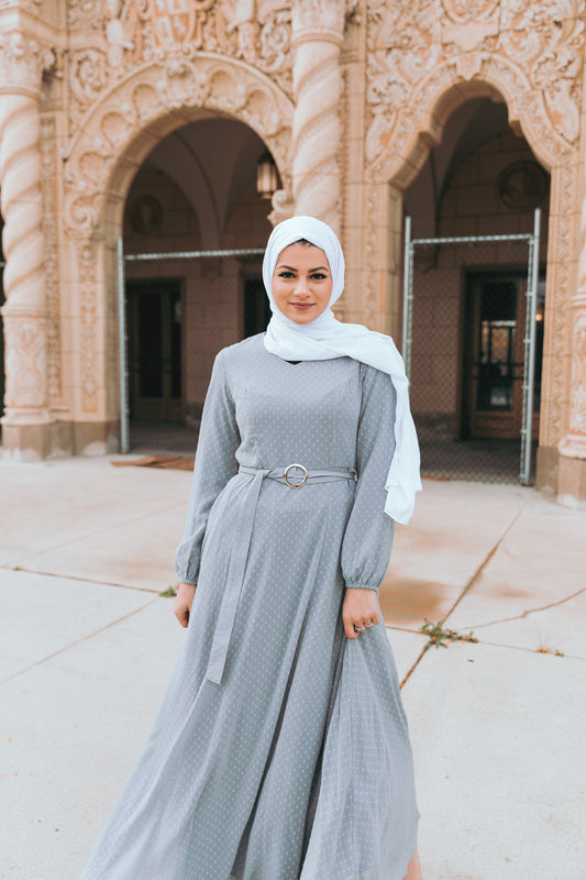 Whimsical Maxi Dress - Misty Gray