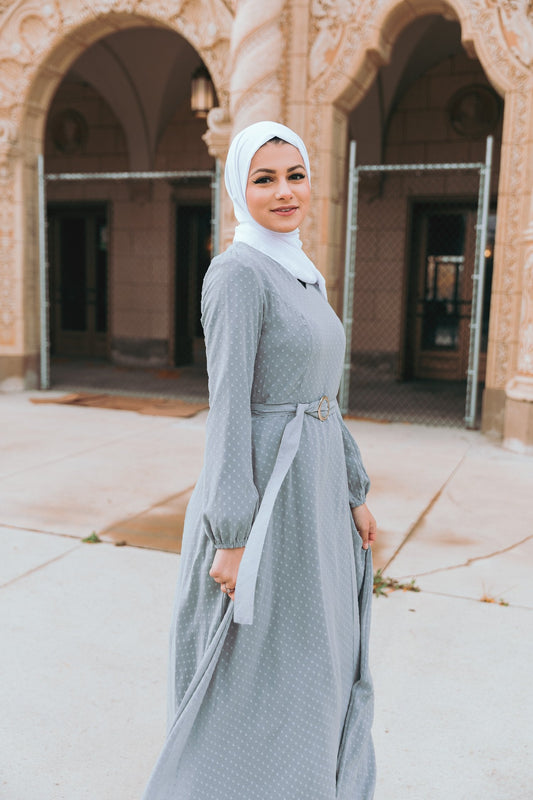 Whimsical Maxi Dress - Misty Gray