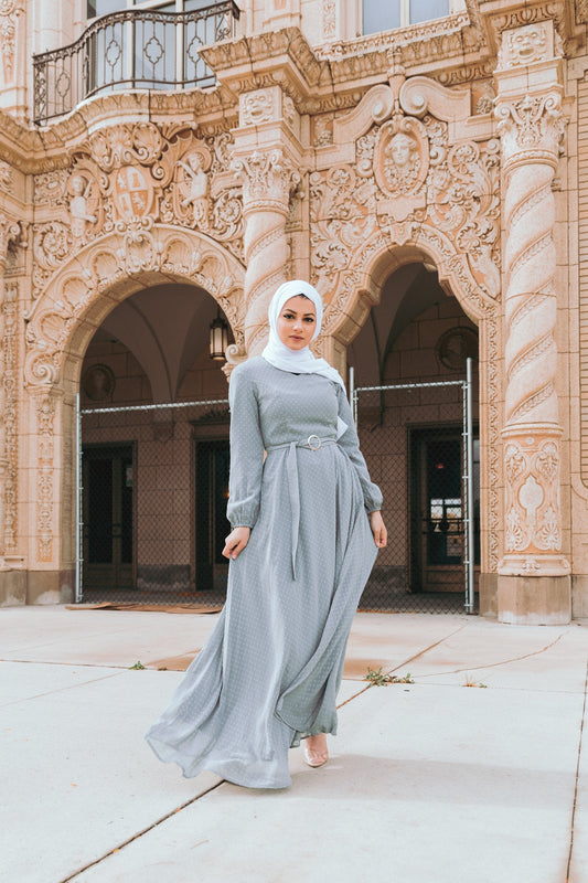 Whimsical Maxi Dress - Misty Gray