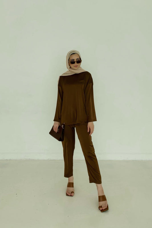 Zara Top - Coffee Bean